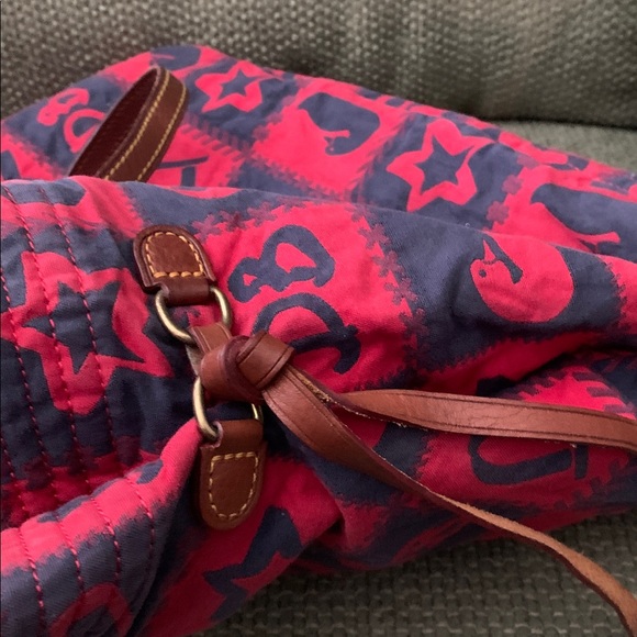 Vintage Dooney and Burke Canvas with Leather Trim - Picture 7 of 15